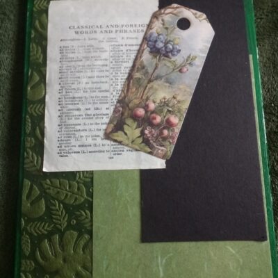 Small Upcycled Book - Forest, Mushrooms, Cottagecore Vibes