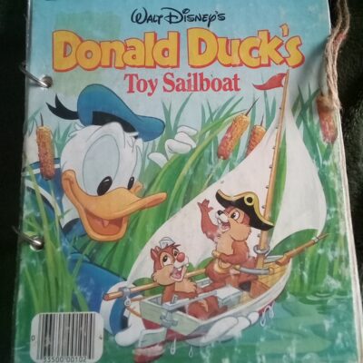 Donald Duck Chip and Dale Upcycled Golden Book